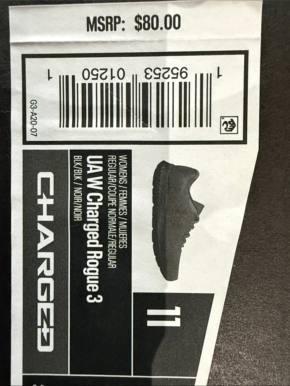 Under Armour Men's Charged Rogue 3 Running Shoes 2797
